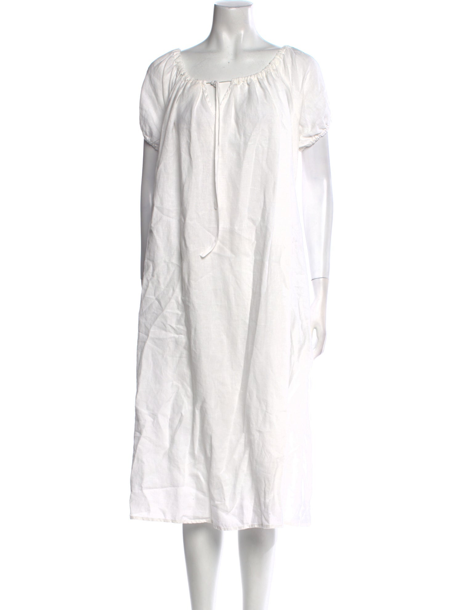 Deiji Studios Linen Midi Length Dress