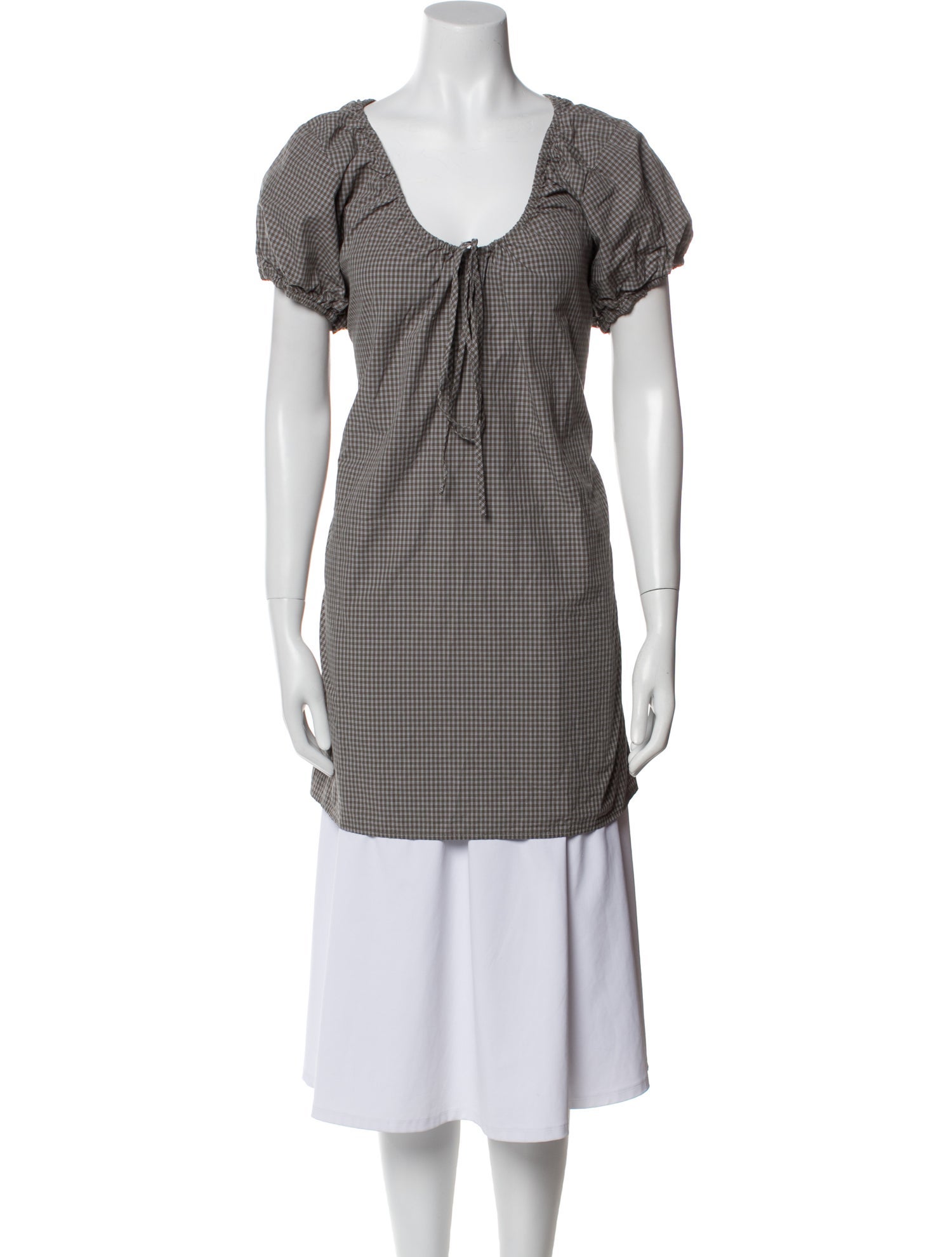 Deiji Studios Scoop Neck Mini Dress