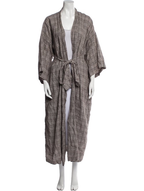Deiji Studios Linen Printed Coat