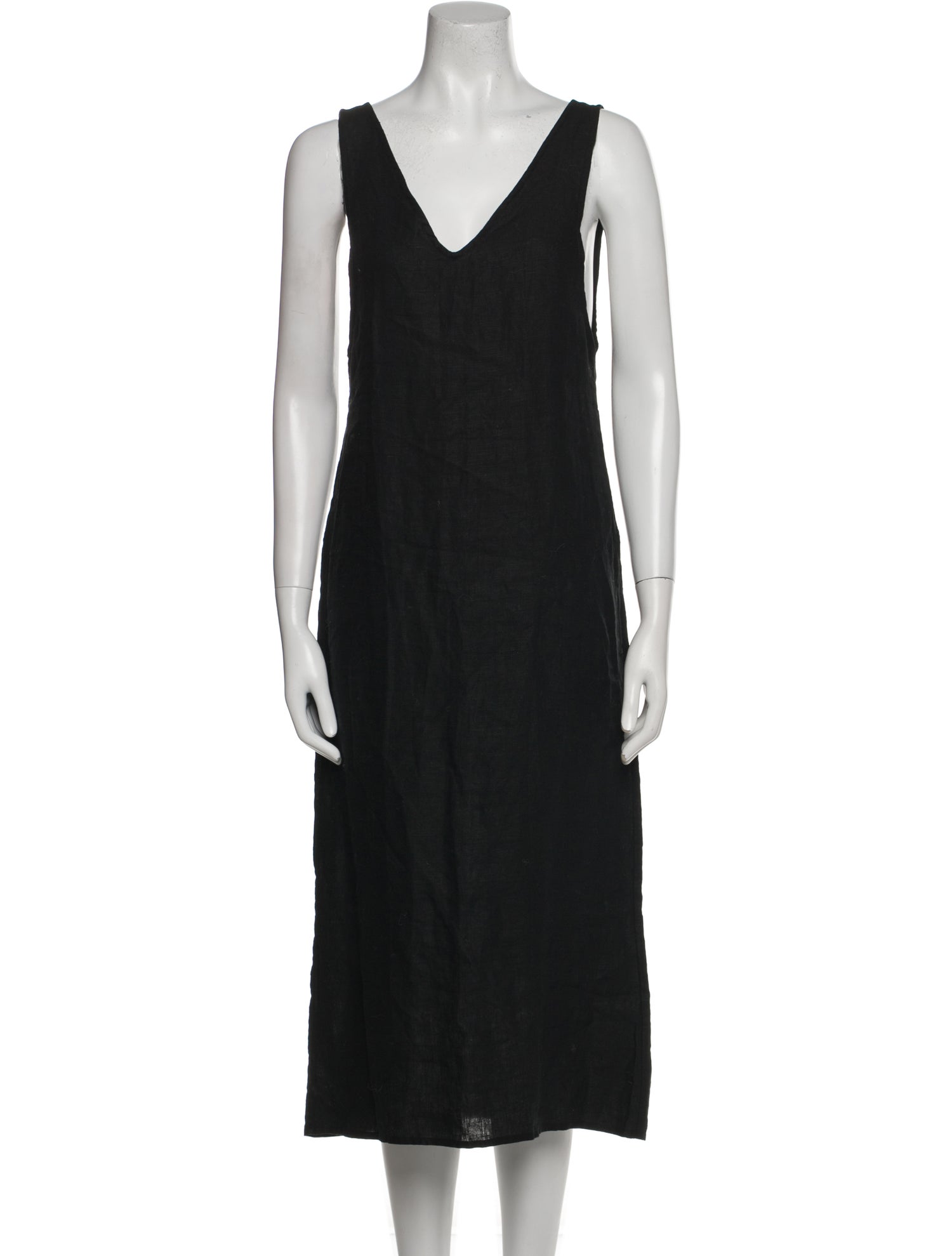 Deiji Studios Linen Midi Length Dress