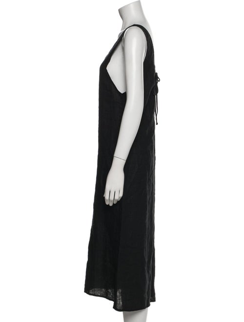 Deiji Studios Linen Midi Length Dress