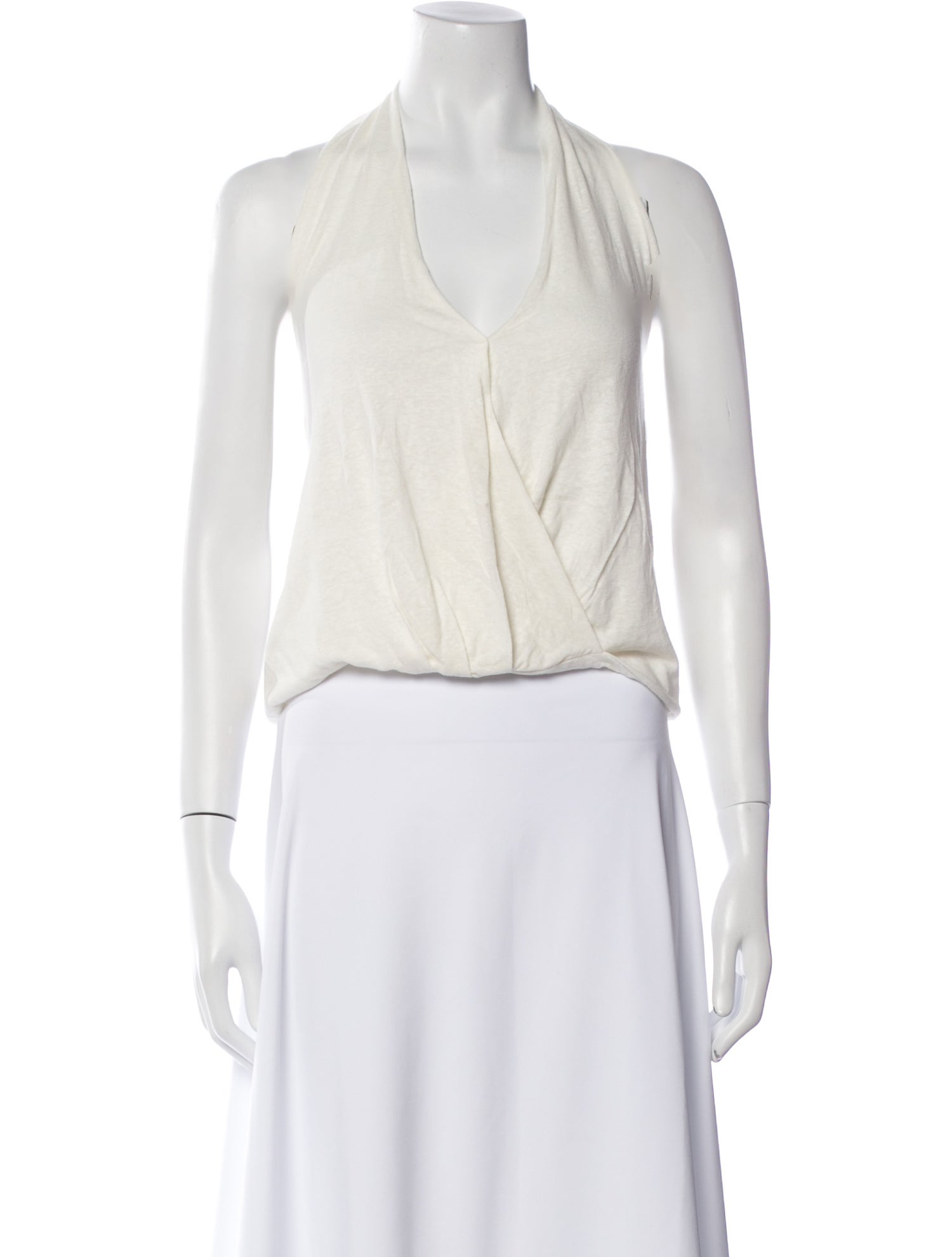 Deiji Studios V-Neck Sleeveless Crop Top