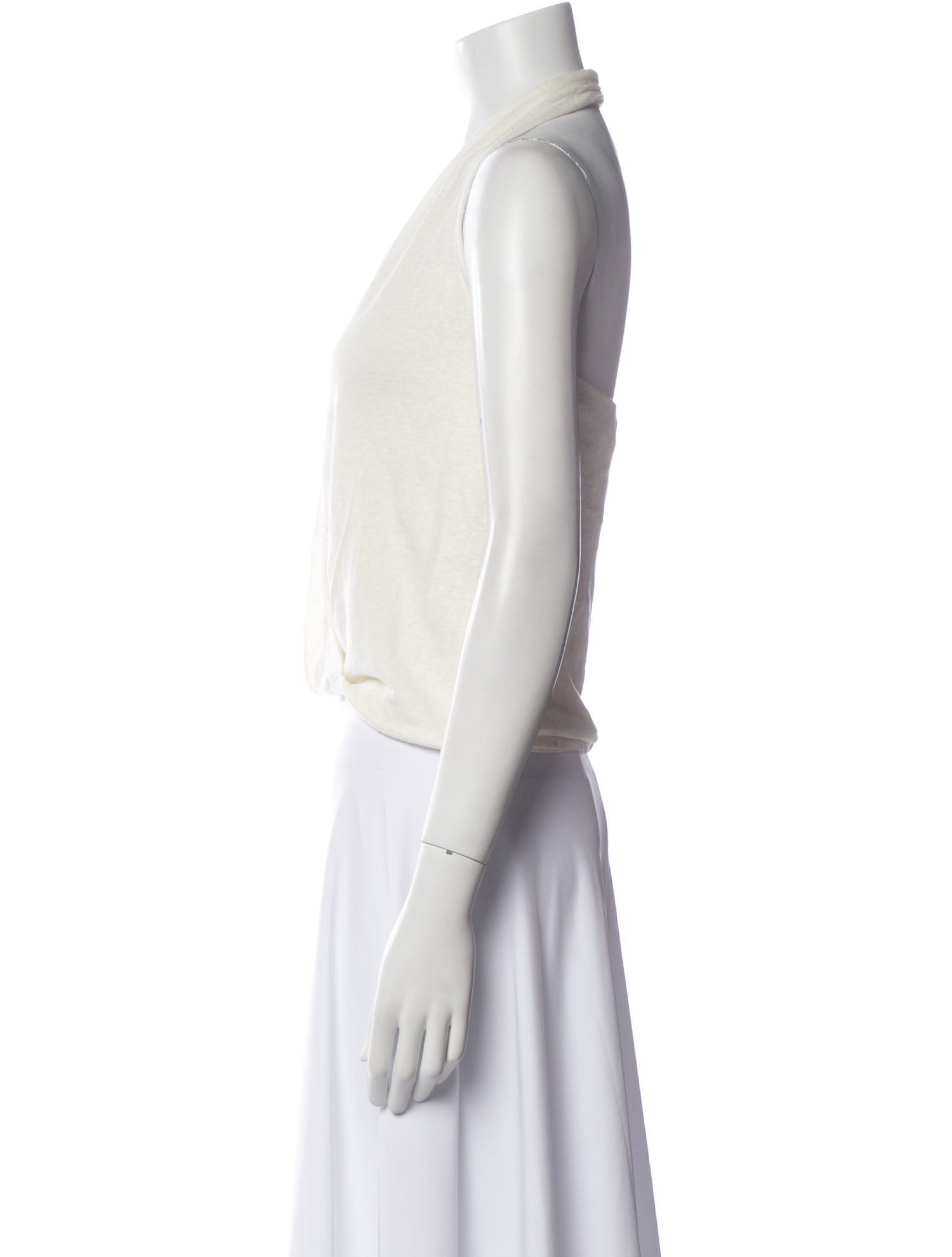 Deiji Studios V-Neck Sleeveless Crop Top