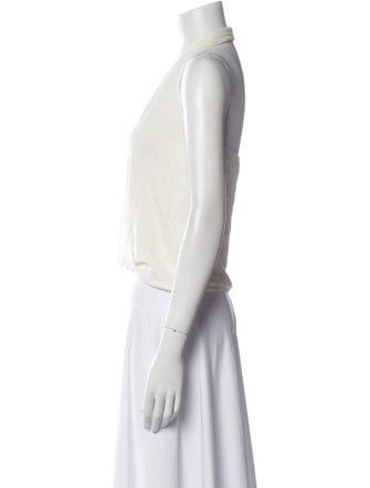 Deiji Studios V-Neck Sleeveless Crop Top