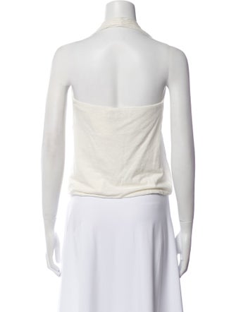 Deiji Studios V-Neck Sleeveless Crop Top