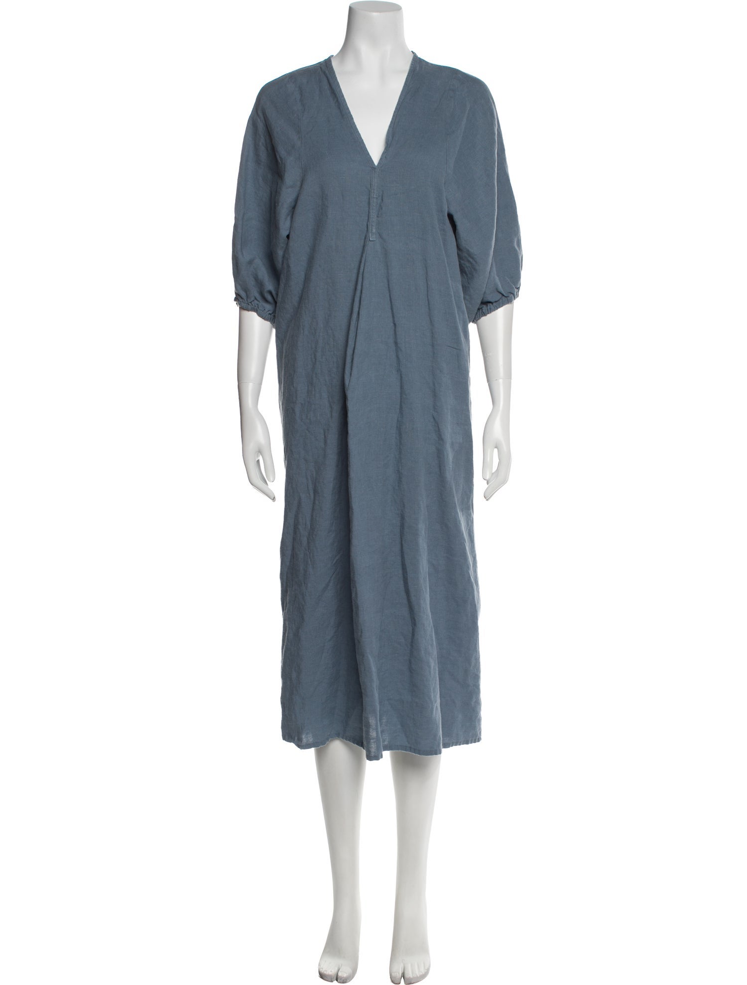 Deiji Studios Linen Midi Length Dress