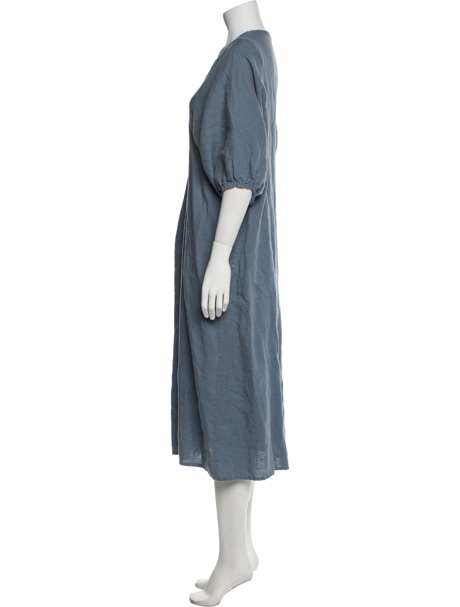 Deiji Studios Linen Midi Length Dress