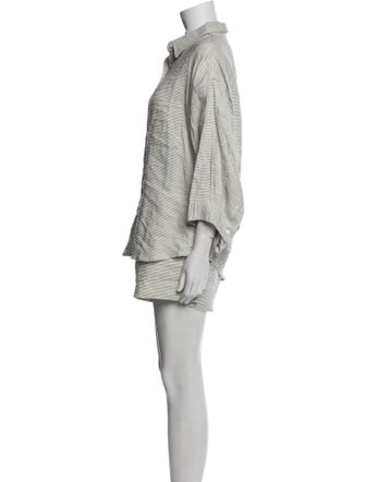 Deiji Studios Linen Striped Short Set