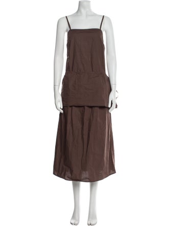 Deiji Studios Square Neckline Long Dress