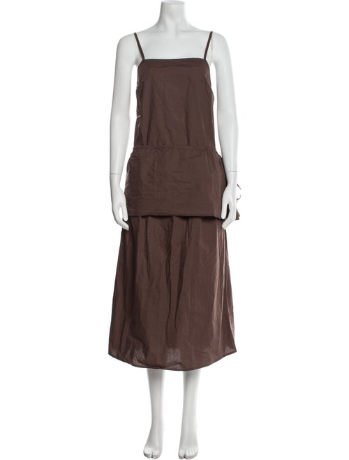 Deiji Studios Square Neckline Long Dress