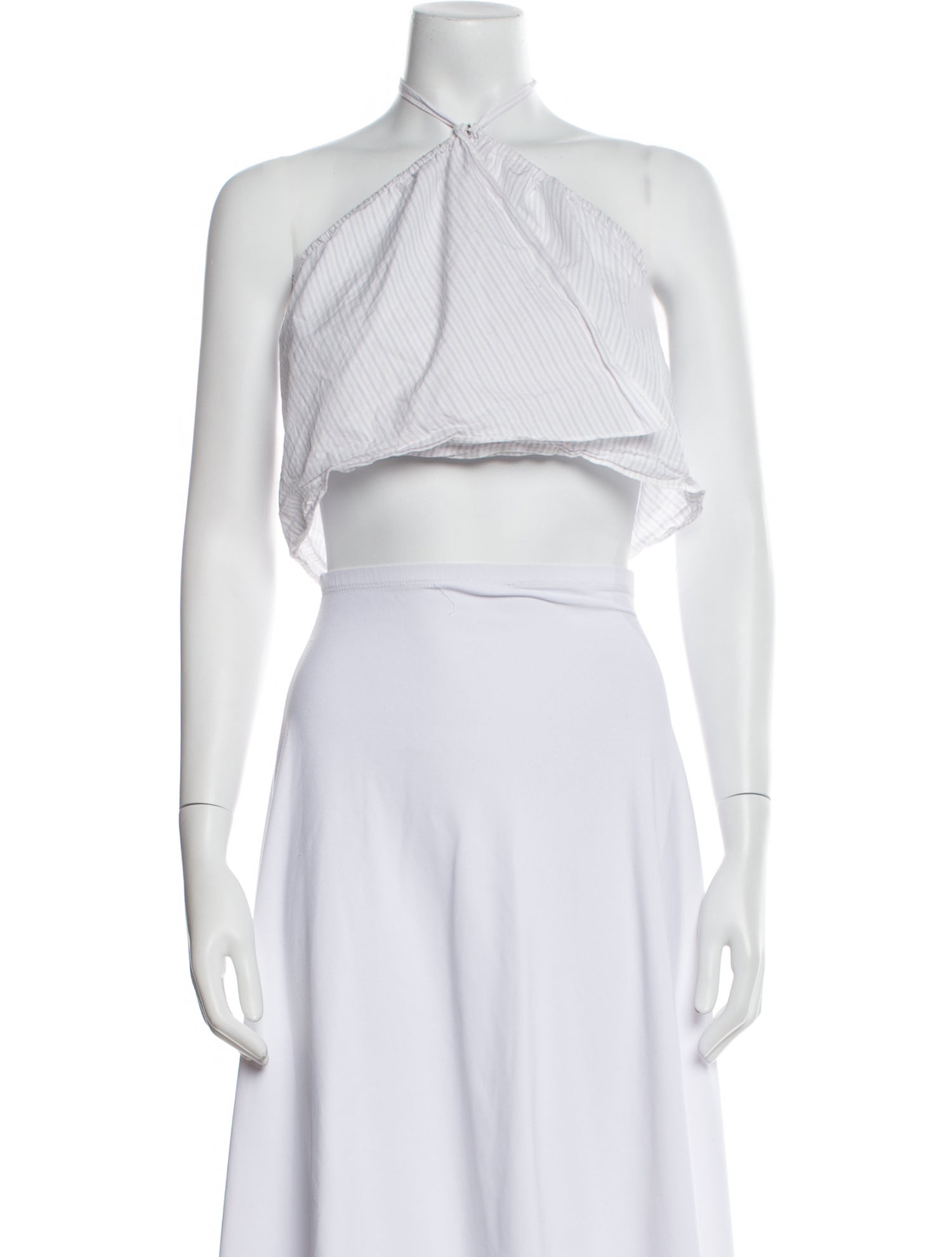 Deiji Studios Halterneck Sleeveless Crop Top