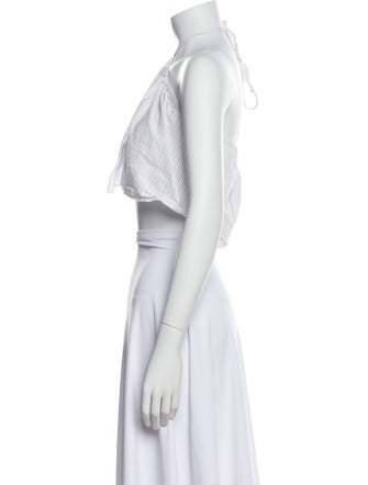 Deiji Studios Halterneck Sleeveless Crop Top