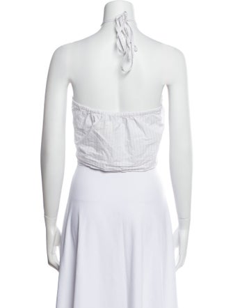 Deiji Studios Halterneck Sleeveless Crop Top