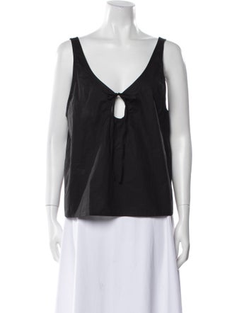 Deiji Studios V-Neck Sleeveless Top
