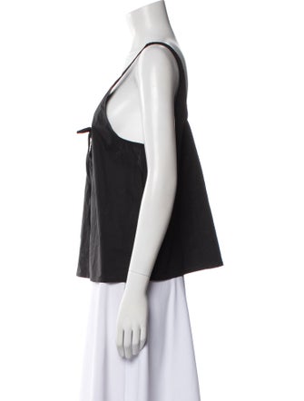 Deiji Studios V-Neck Sleeveless Top