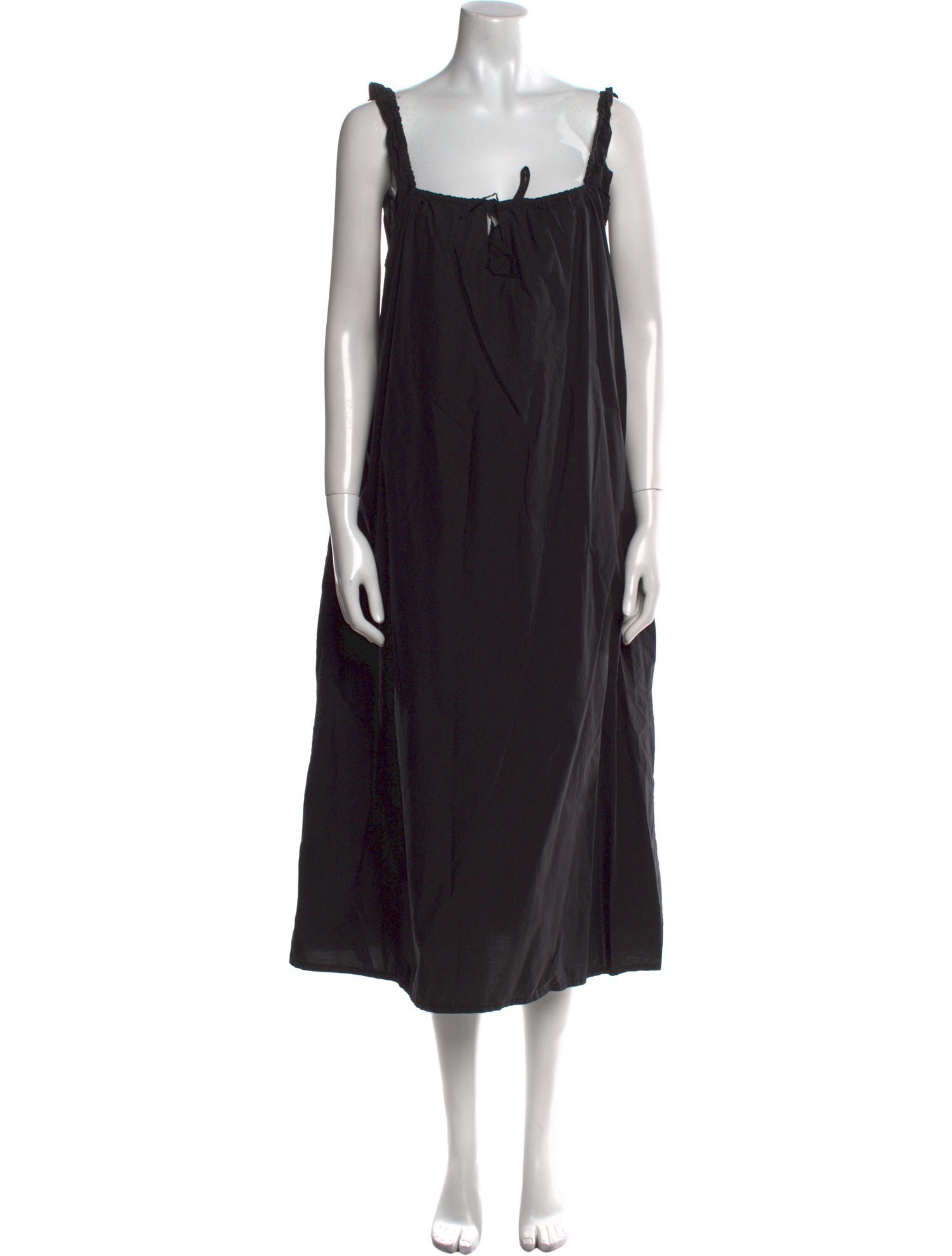 Deiji Studios Square Neckline Midi Length Dress