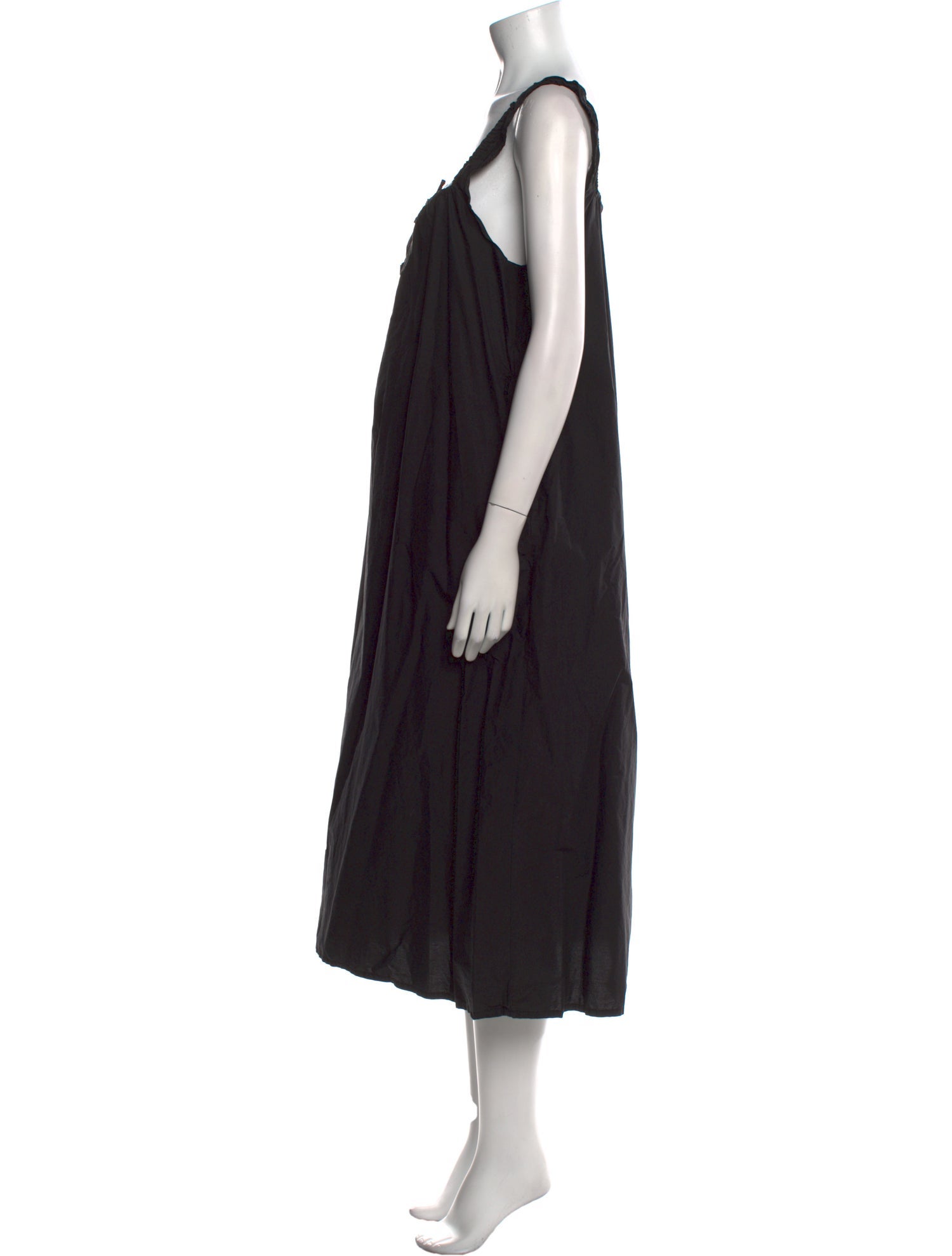 Deiji Studios Square Neckline Midi Length Dress