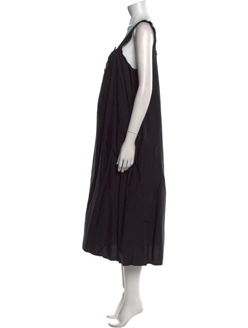 Deiji Studios Square Neckline Midi Length Dress