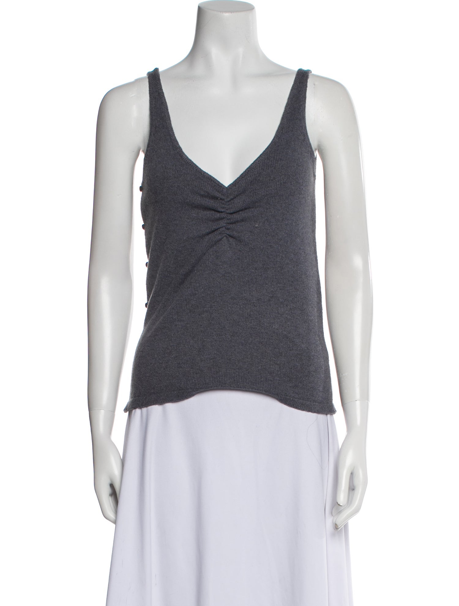 Deiji Studios Square Neckline Sleeveless Top