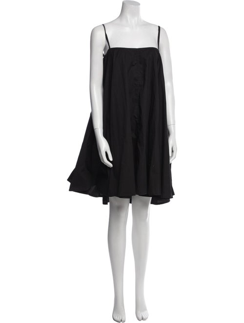 Deiji Studios Square Neckline Knee-Length Dress