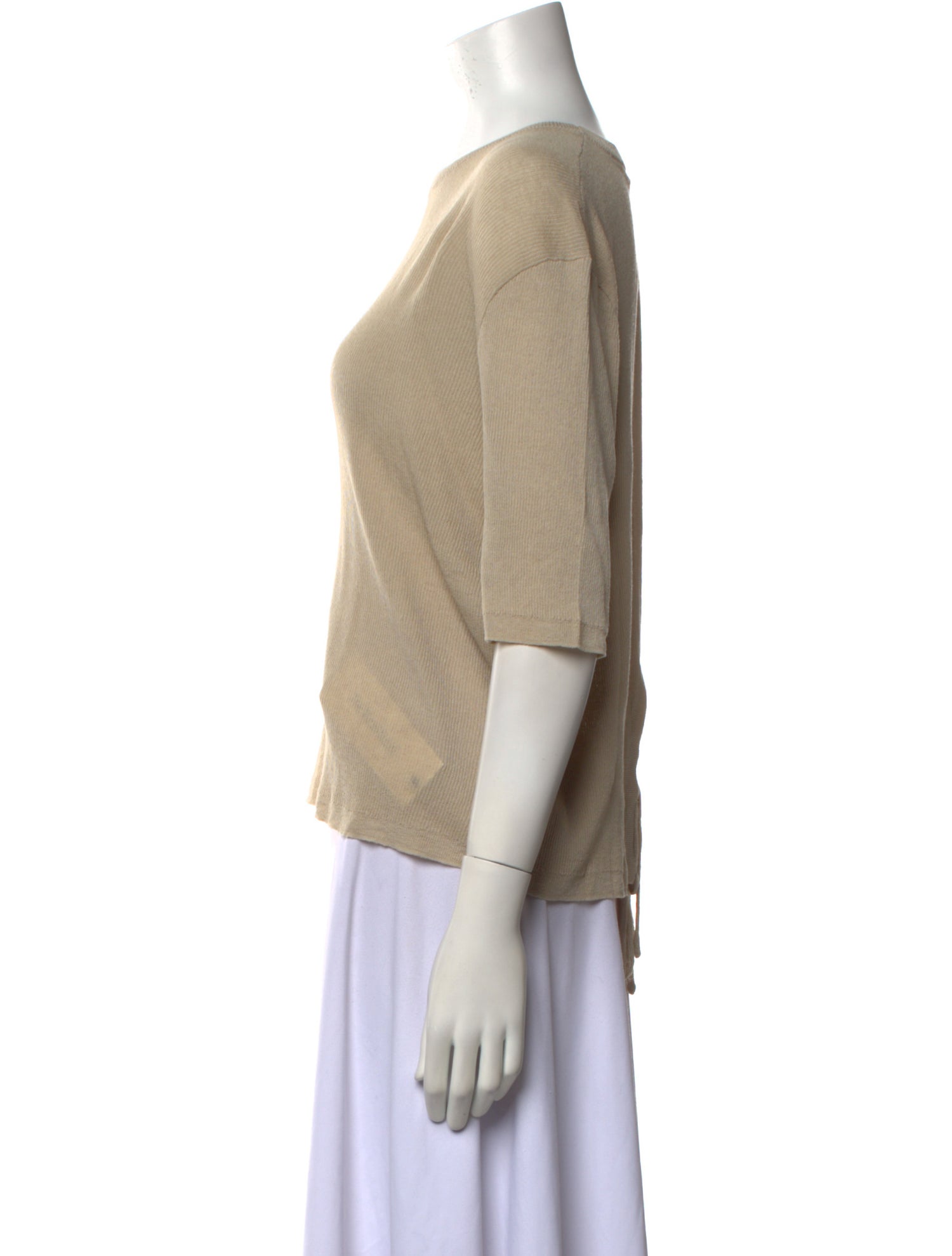 Deiji Studios Scoop Neck Three-Quarter Sleeve Top w/ Tags