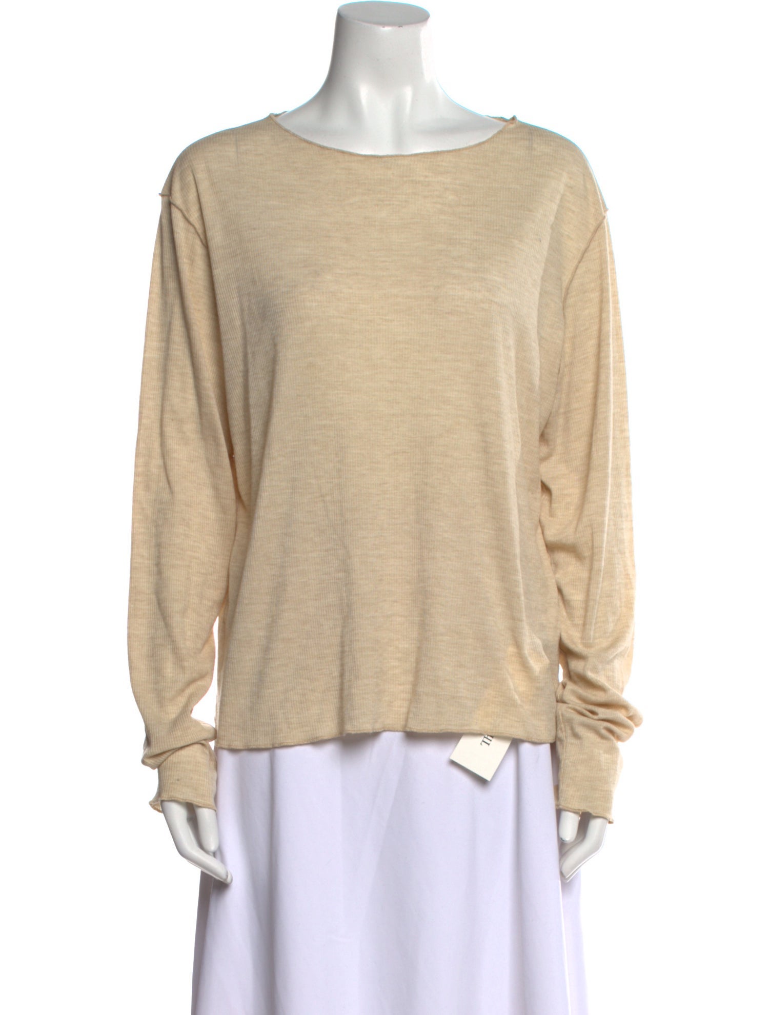 Deiji Studios Bateau Neckline Long Sleeve Sweatshirt