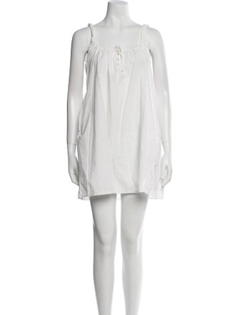 Deiji Studios Square Neckline Mini Dress