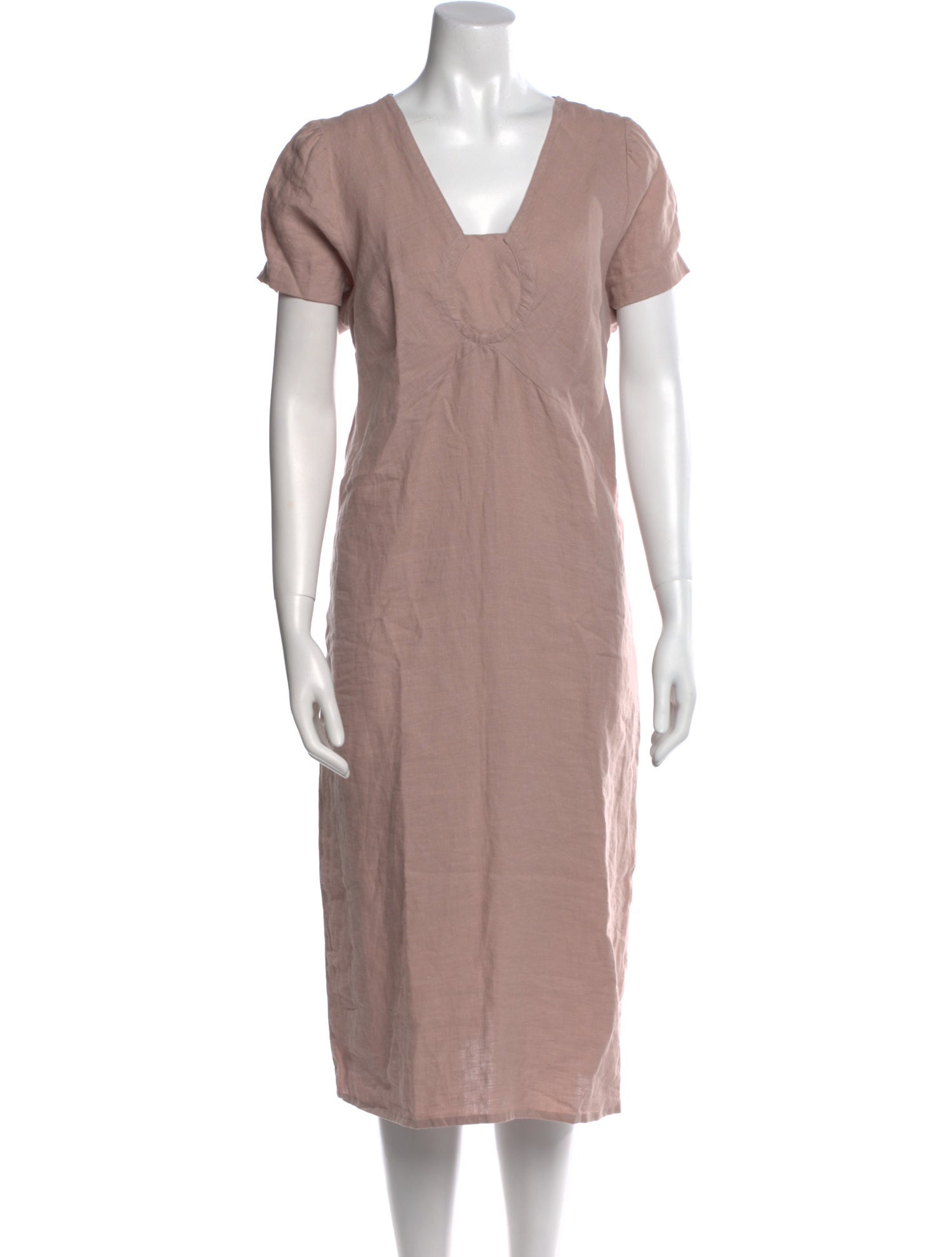 Deiji Studios Linen Midi Length Dress