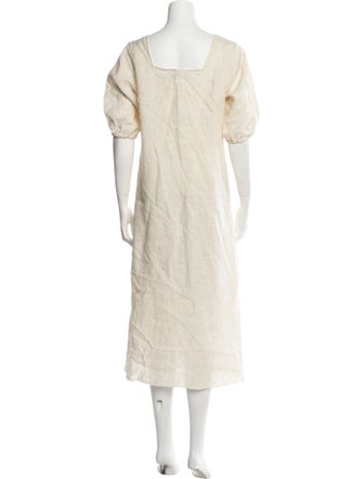 Deiji Studios Linen Midi Length Dress