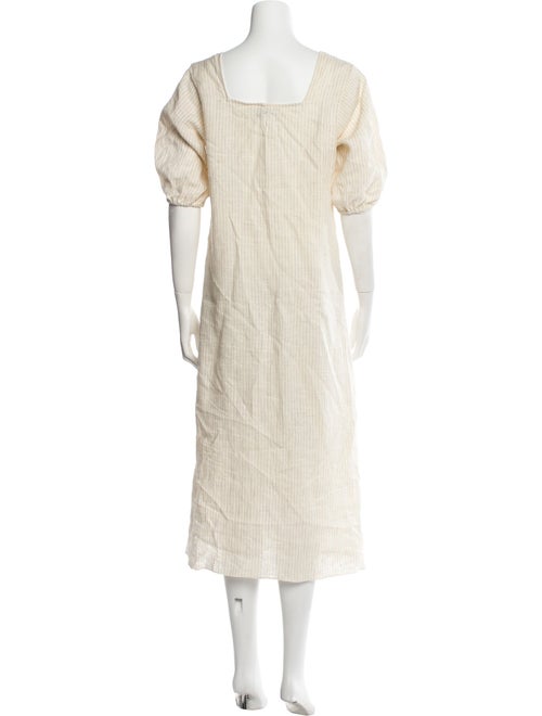 Deiji Studios Linen Midi Length Dress