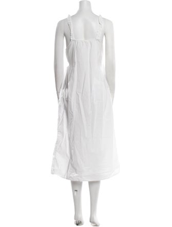 Deiji Studios Square Neckline Midi Length Dress