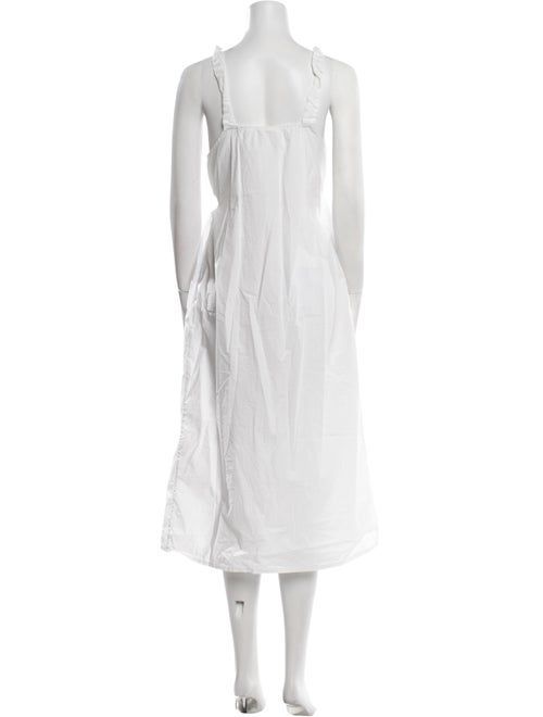 Deiji Studios Square Neckline Midi Length Dress