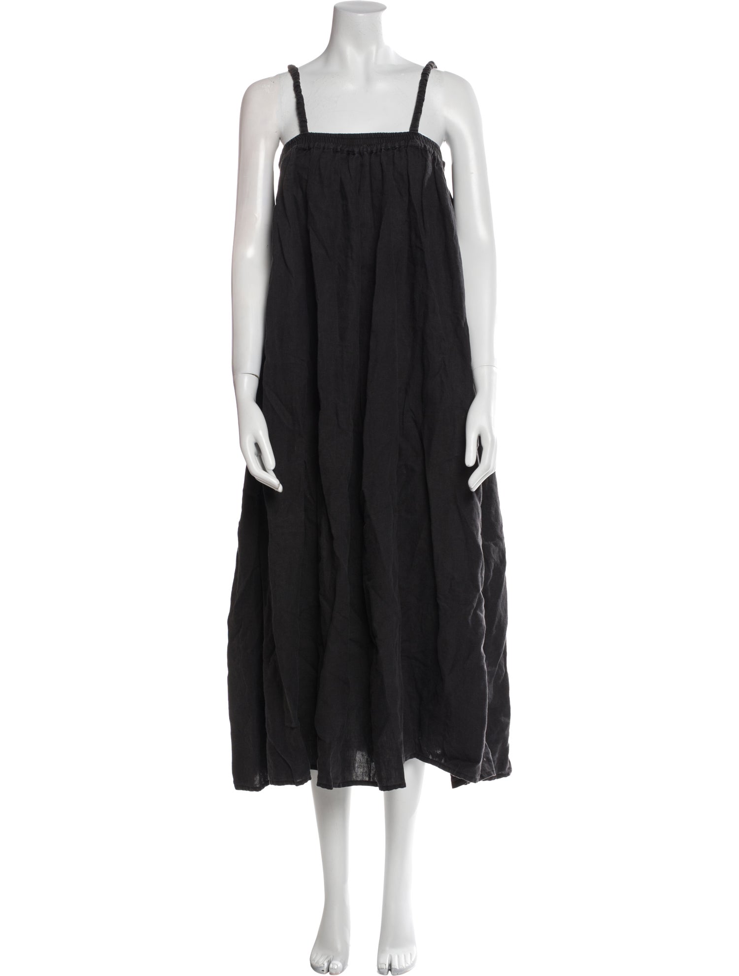 Deiji Studios Square Neckline Knee-Length Dress