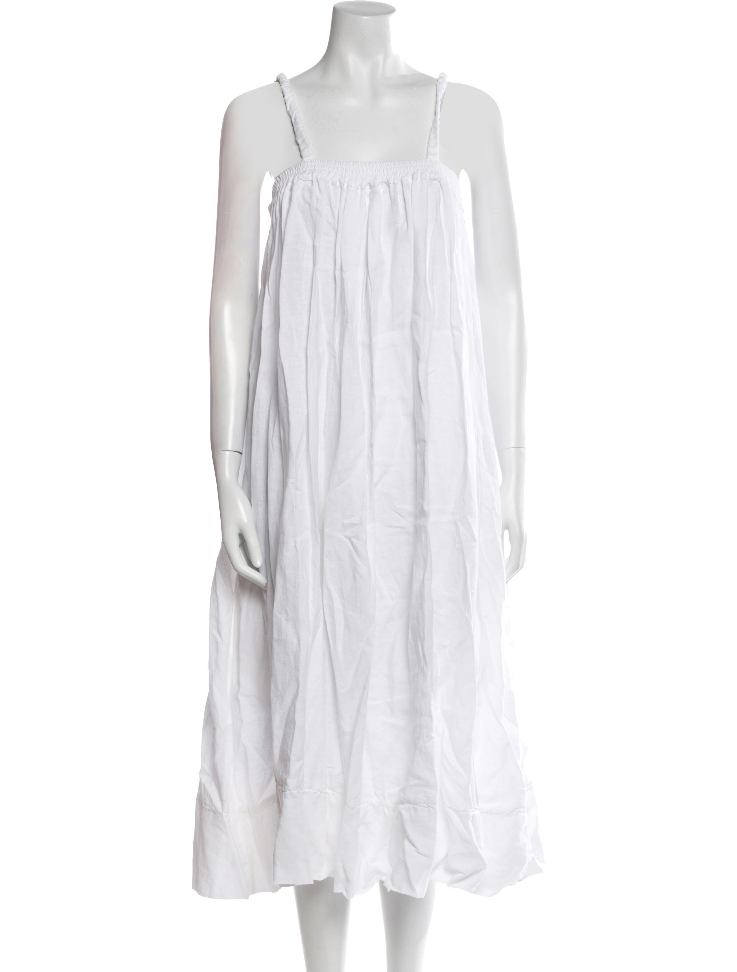 Deiji Studios Square Neckline Knee-Length Dress