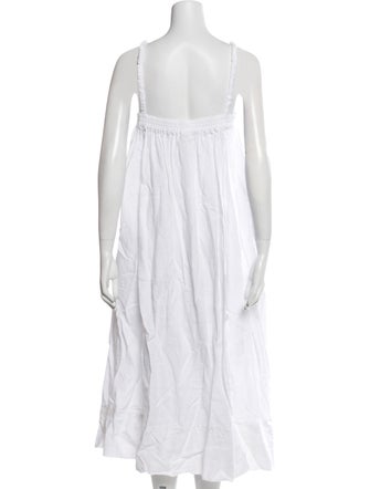 Deiji Studios Square Neckline Knee-Length Dress