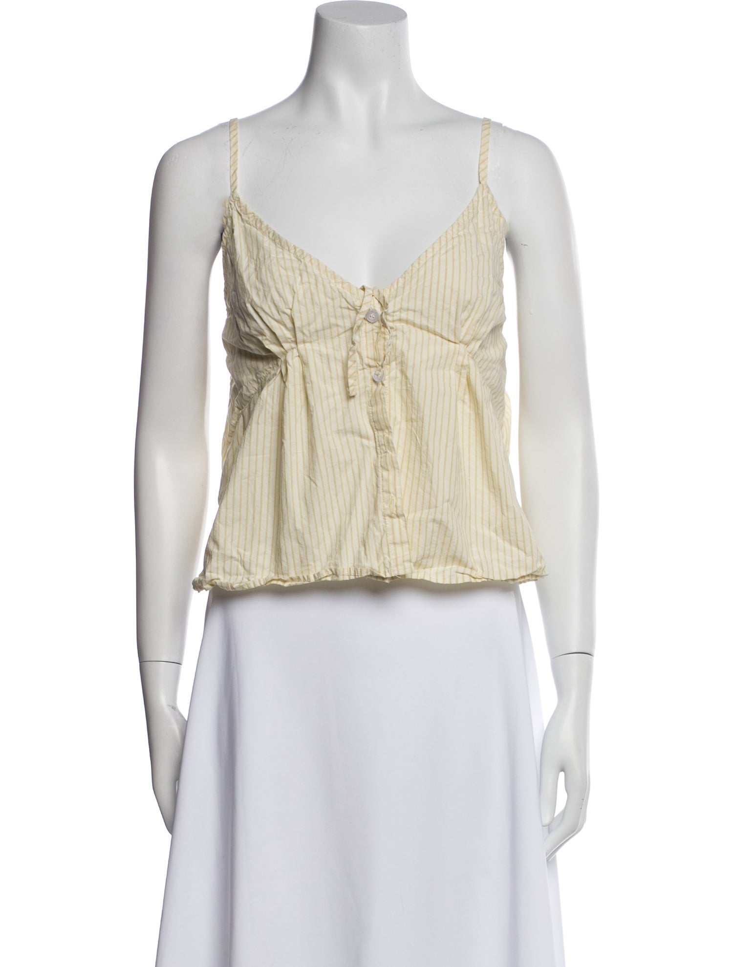 Deiji Studios V-Neck Sleeveless Crop Top