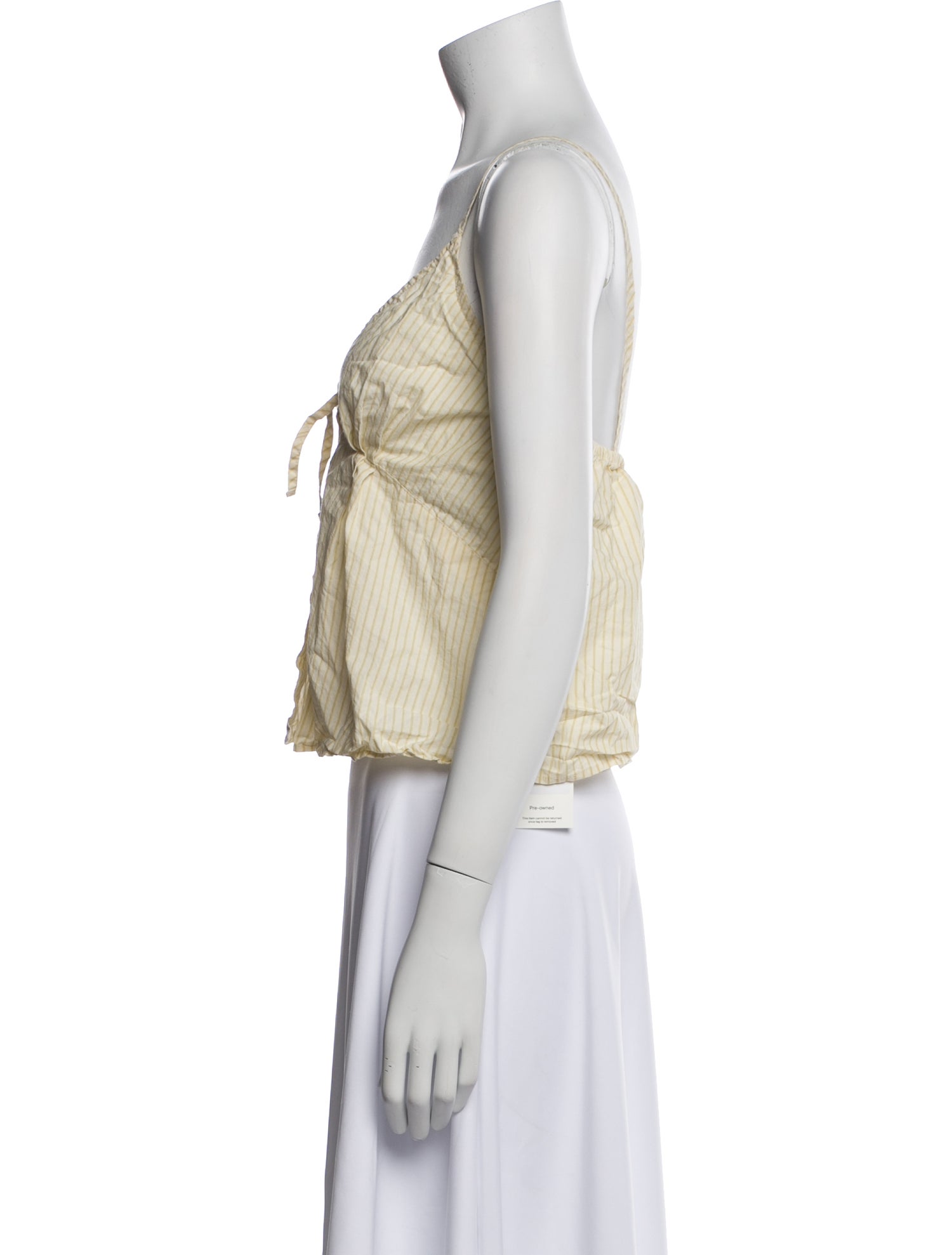 Deiji Studios V-Neck Sleeveless Crop Top