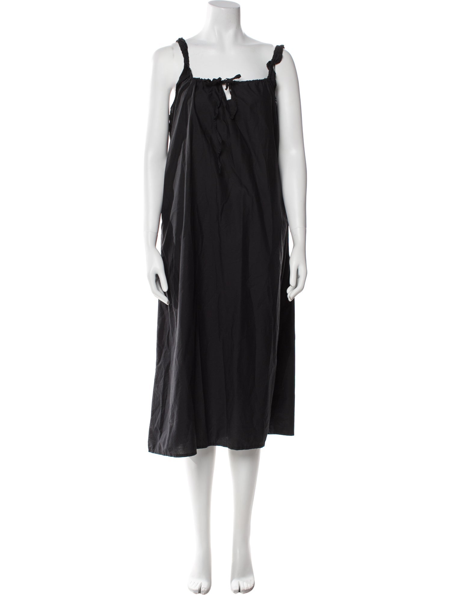 Deiji Studios Square Neckline Midi Length Dress