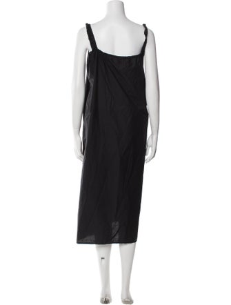 Deiji Studios Square Neckline Midi Length Dress