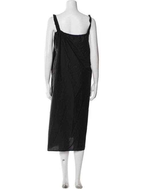 Deiji Studios Square Neckline Midi Length Dress