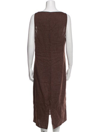 Deiji Studios Linen Midi Length Dress