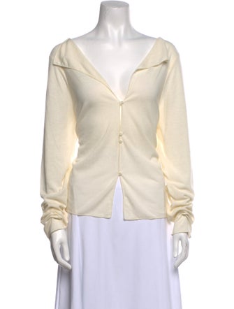 Deiji Studios V-Neck Long Sleeve Top