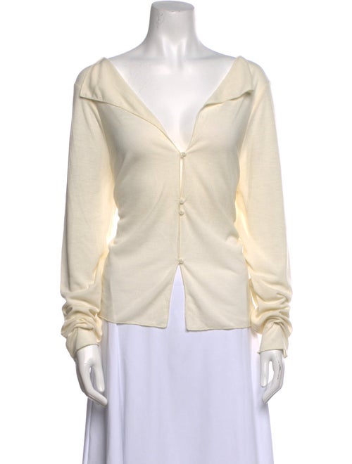 Deiji Studios V-Neck Long Sleeve Top