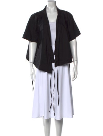 Deiji Studios V-Neck Three-Quarter Sleeve Blouse