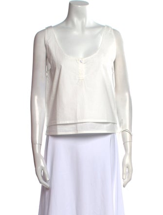 Deiji Studios Scoop Neck Sleeveless Crop Top