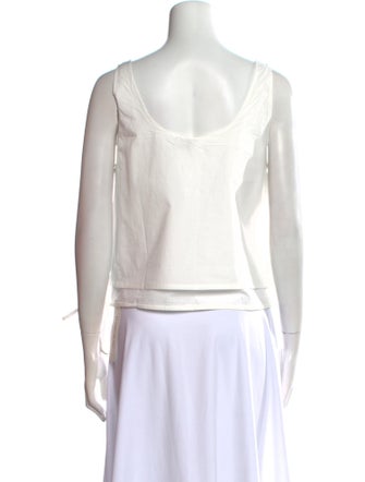 Deiji Studios Scoop Neck Sleeveless Crop Top