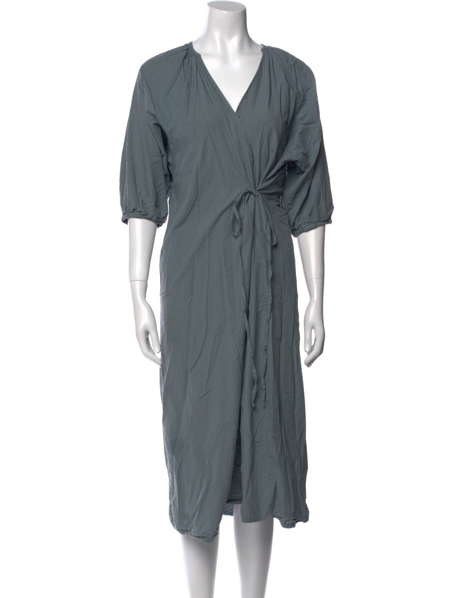 Deiji Studios V-Neck Midi Length Dress