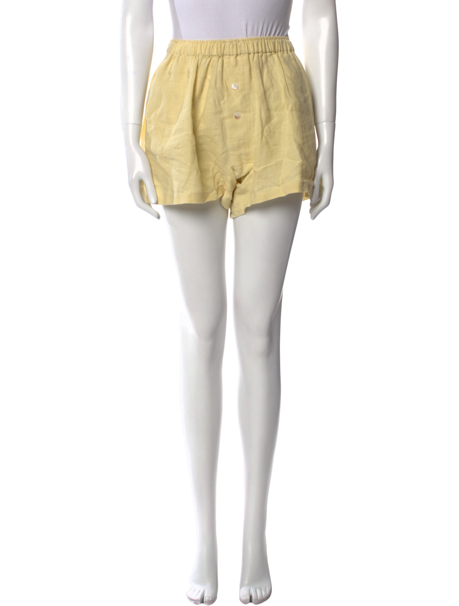 Deiji Studios Linen Mini Shorts