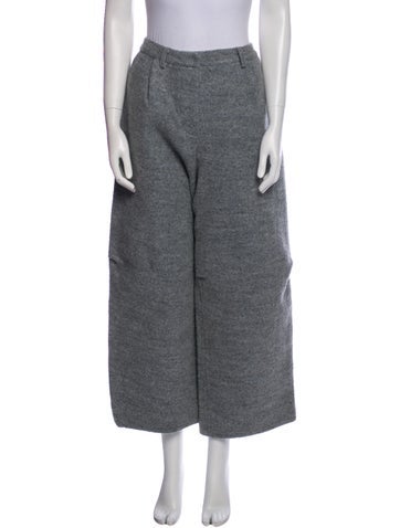 Pre-owned Deiji Studios Wool Wide Leg Pants In Blue