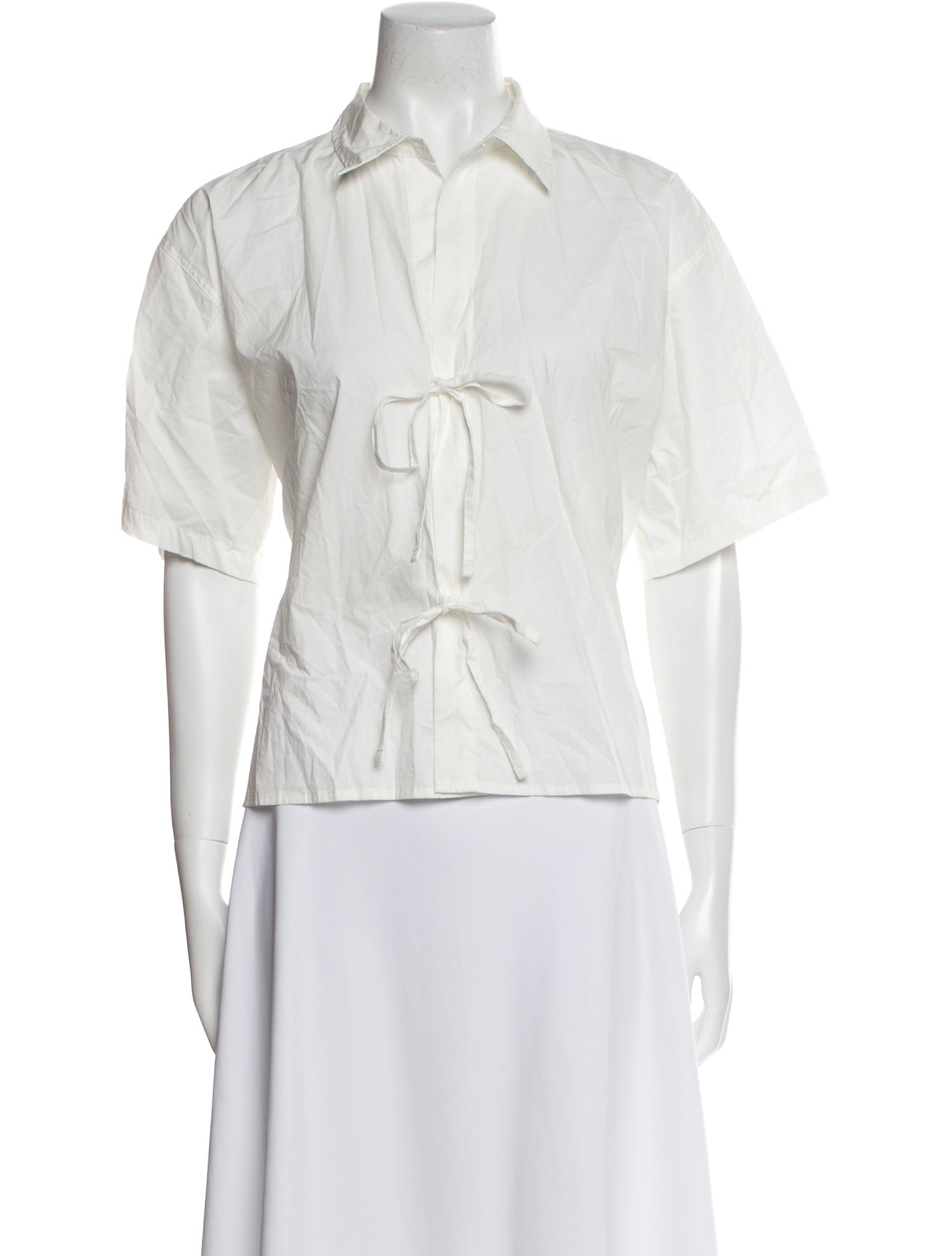 Deiji Studios Short Sleeve Button-Up Top
